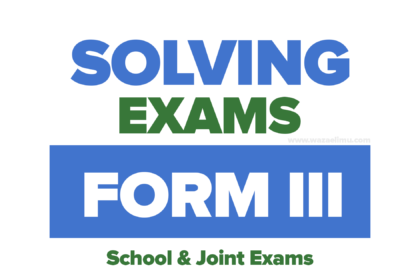 Form Three Annual Joint Exam Kigoma Past Papers 2023 Iringa Annual Joint Exam Form Three 2023 - with Marking Schemes